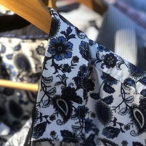 Tasso Elba 2XLT Floral Dress Shirt